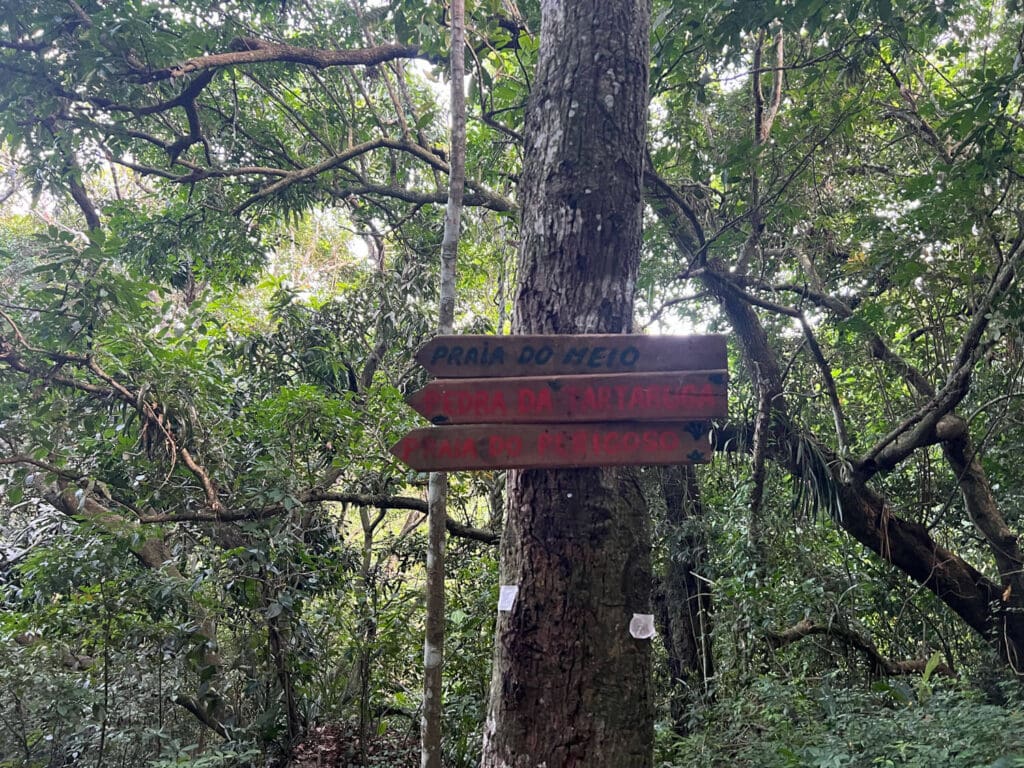 Signs on the hike